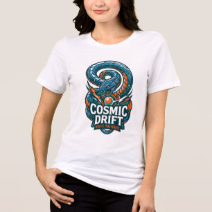 Camiseta Deriva Cósmica Ilumine A Noite Cobra Cibernética G