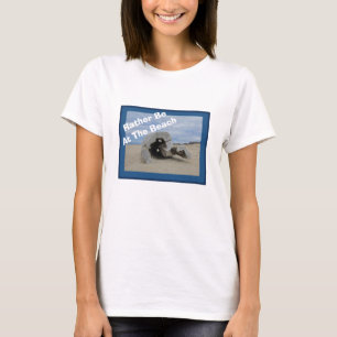Camiseta Deriva Madeira Foto Oceano Amante Prefiro Estar Na