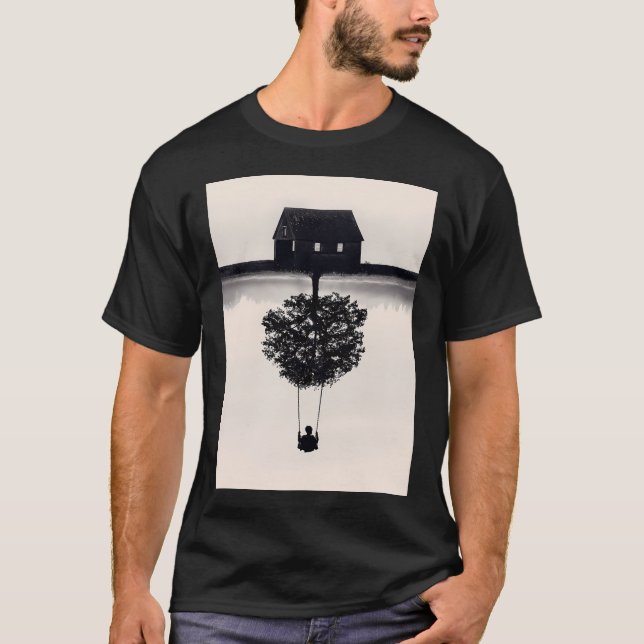 Camiseta Deriva Para Longe (p&b) (Frente)