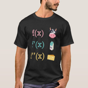 Camiseta Derivação De Queijo De Vaca De Diversão Matemática