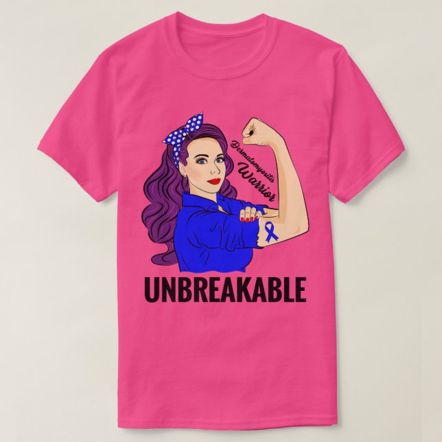 Camiseta Dermatomiosite DM Sensibilização Guerreira Insepar (Frente do Design)