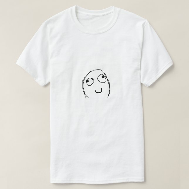 Camiseta Derp Face Meme (Frente do Design)