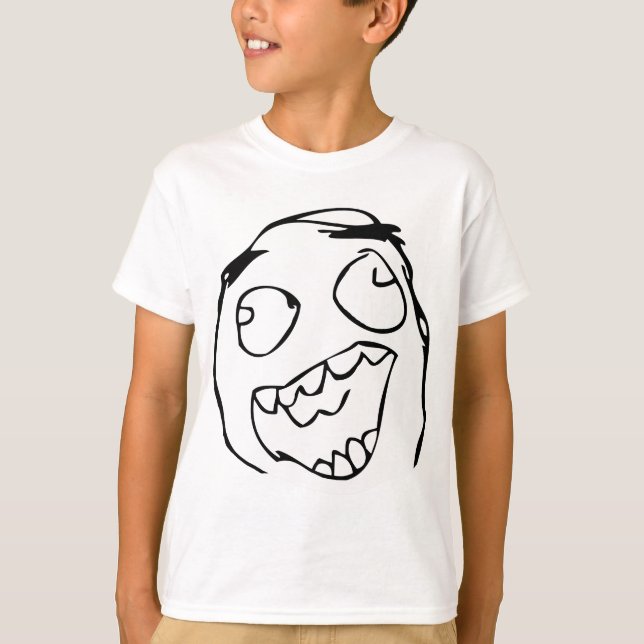 Camiseta Derp feliz - meme (Frente)