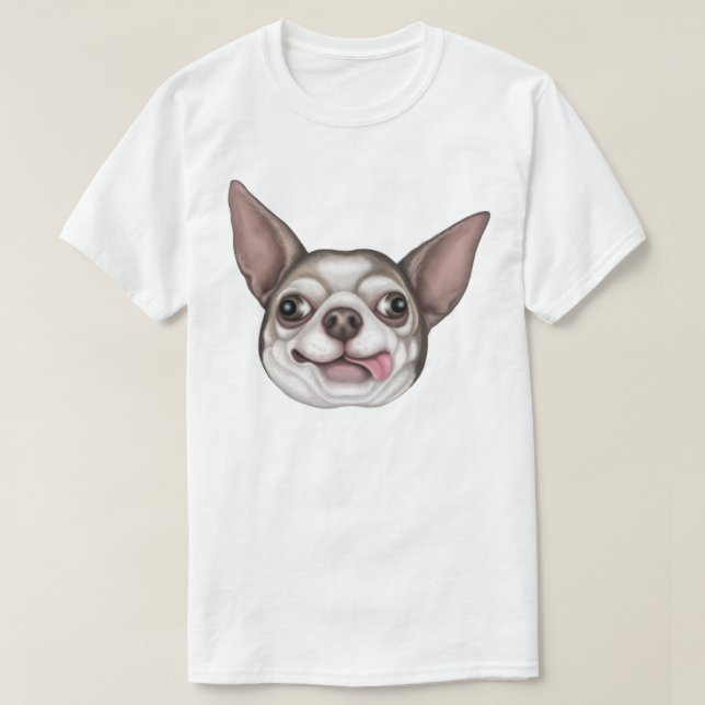 Camiseta Derpy Chihuahua (Frente do Design)