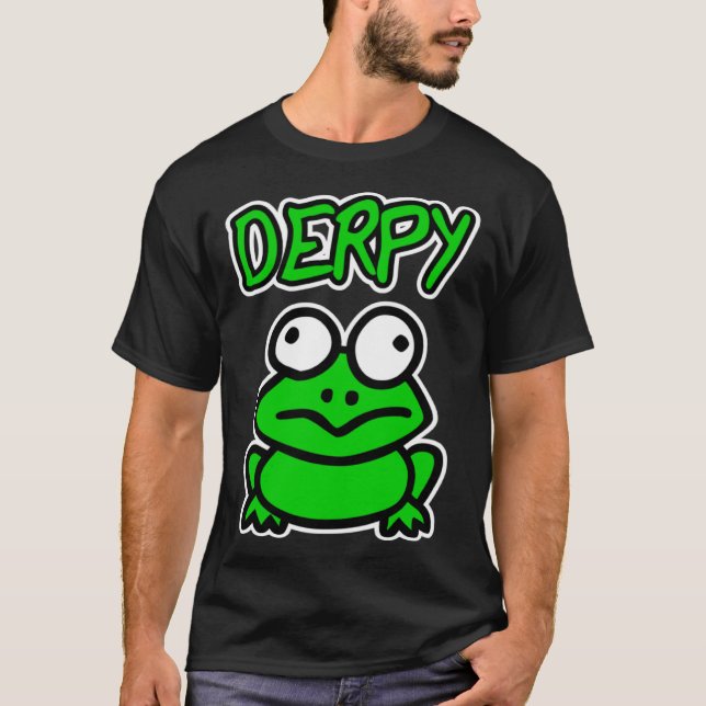 Camiseta DERPY Frog Funny Frog Toad Lover Gift Toddler Boy  (Frente)