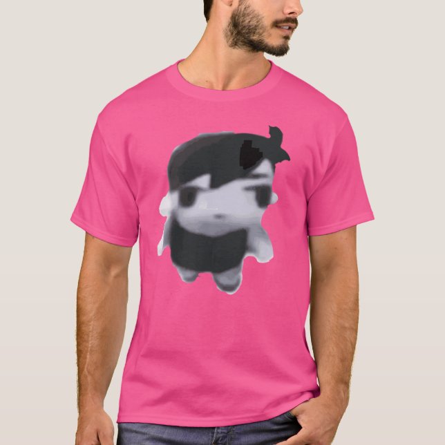 Camiseta Derpy Omori Sunny Plush Engraçado (Frente)