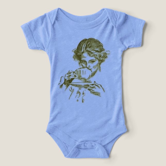 Camiseta Derramando Mais do que Apenas Chá (Design frontal)