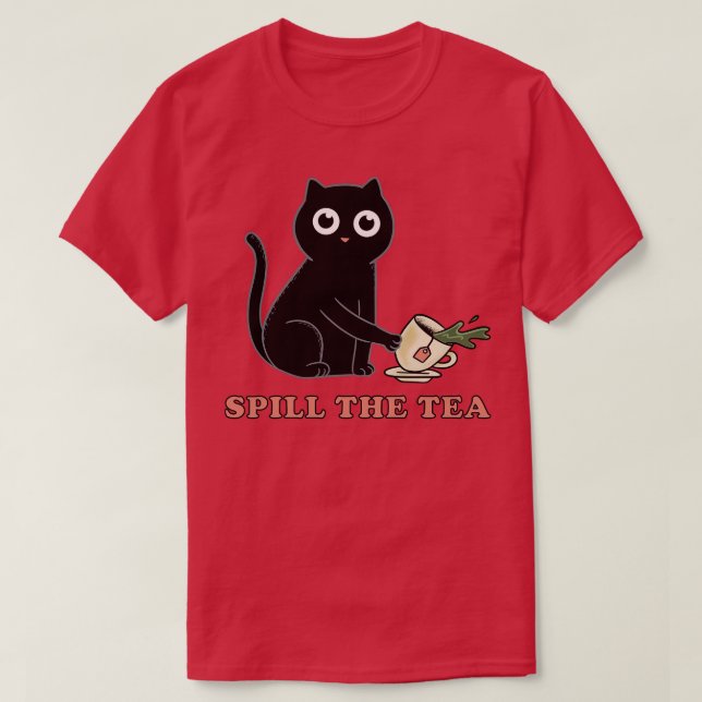 Camiseta Derramar o chá (Frente do Design)
