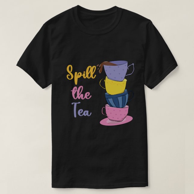 Camiseta Derramar O Chá - Tea Drinker (Frente do Design)