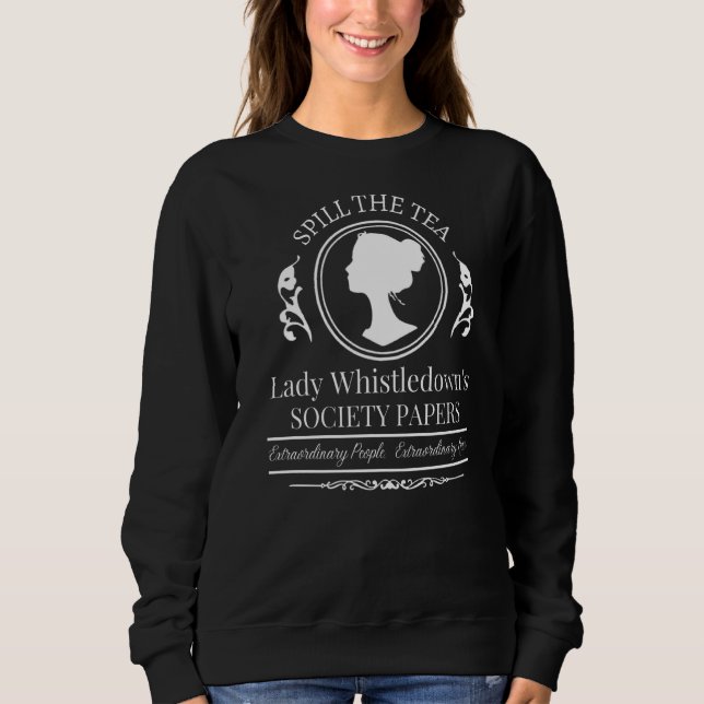 Camiseta Derramar Os documentos da Sociedade de Assobiação  (Frente)