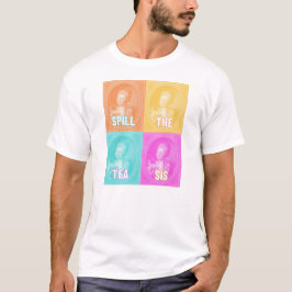 Camiseta "Derramar the Tea Sis" (retrato vintage de pop de
