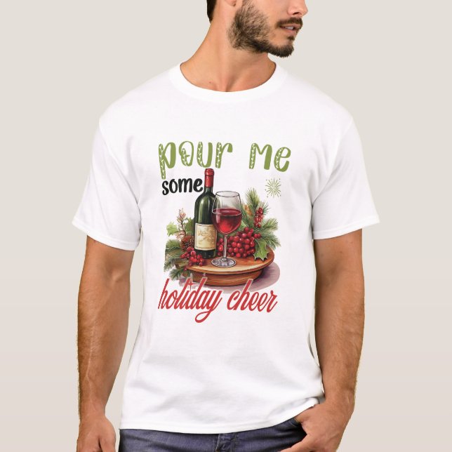 Camiseta Derrame-me Algum Espírito Natalino Natalino Divert (Frente)