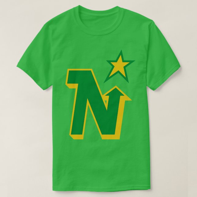 Camiseta Derrame Minnesota North Stars Hockey 1991 (Frente do Design)