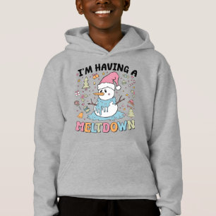 Camiseta Derretendo o Humor Feriado de Snowman