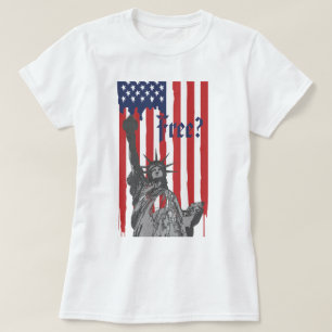 Camiseta Derretimento da Estátua Americana da Liberdade