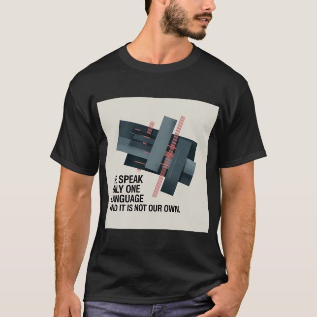 Camiseta Derrida "Monolingualismo" #1 (Frente)