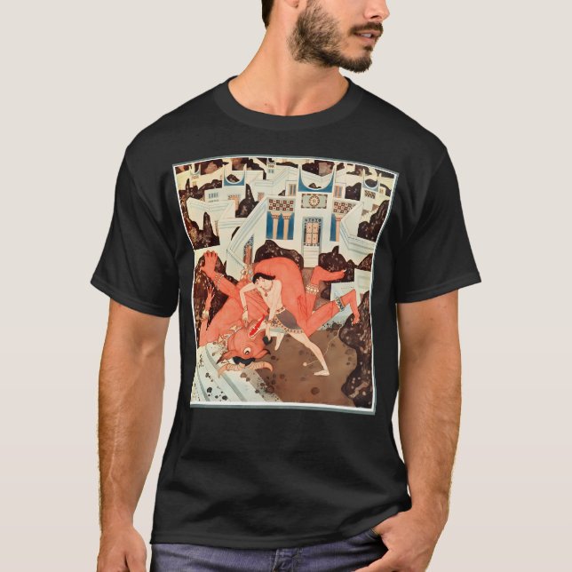 Camiseta Derrota do Minotauro - Edmund Dulac Tanglewood (Frente)