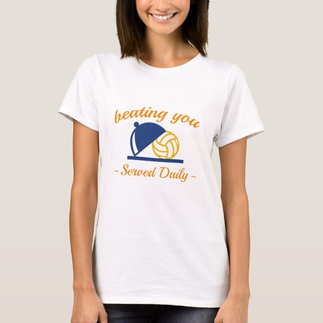 Camiseta Derrotando Você No Volei (Frente)