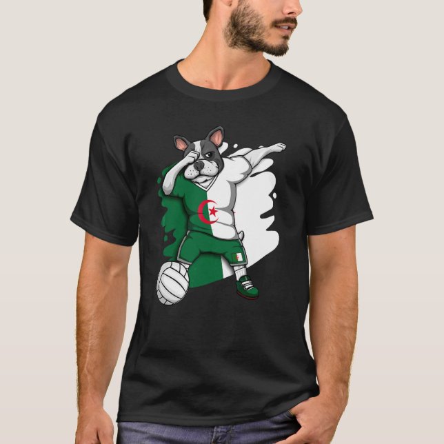 Camiseta Derrubando o Bulgue Francês Argélia Vidro de Volei (Frente)