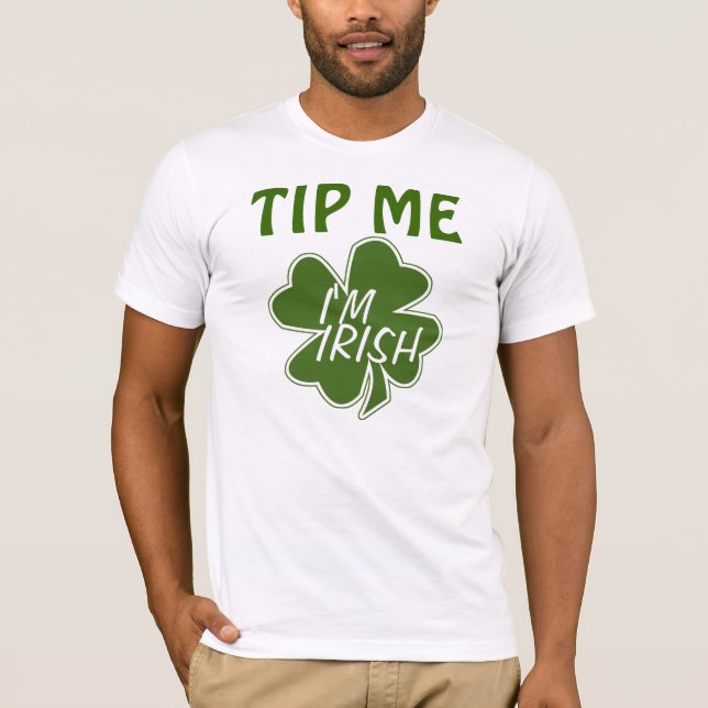 Camiseta Derrube-me que eu sou irlandês (Frente)