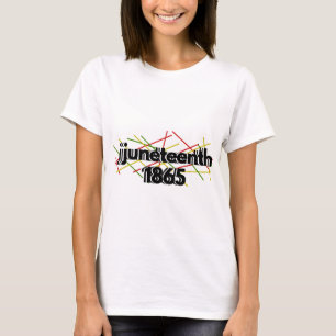 Camiseta Des Juneteenth Abstrato 1865 Dia da Liberdade Cele