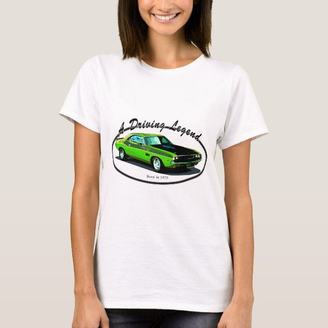 Camiseta Desafiador de 1970 Dodge (Frente)