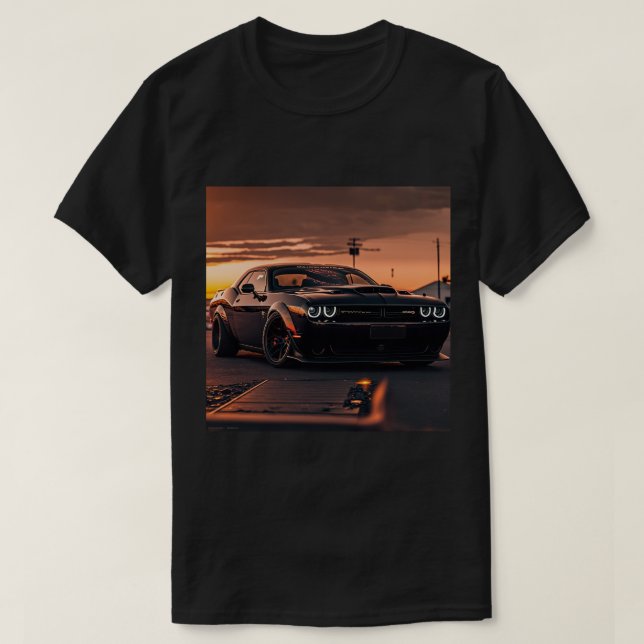 Camiseta Desafiador de Dodge (Frente do Design)