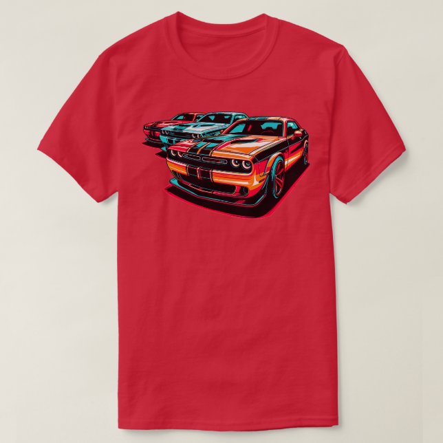 Camiseta Desafiador Dodge 14 (Frente do Design)