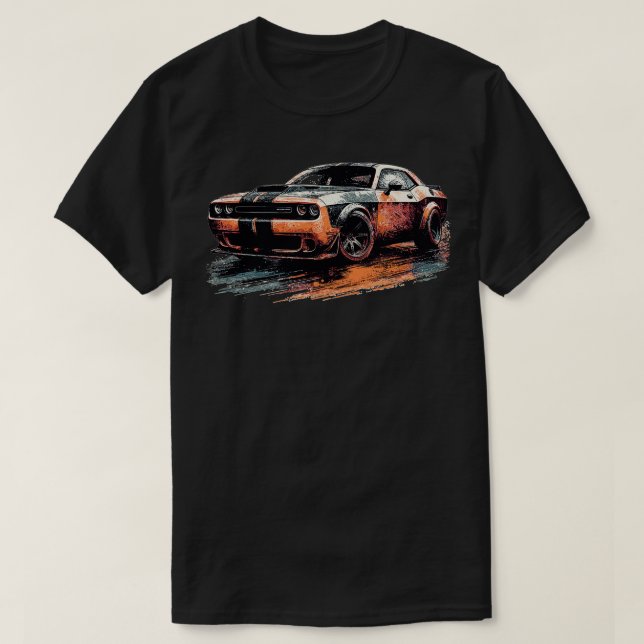 Camiseta Desafiador Dodge 9 (Frente do Design)
