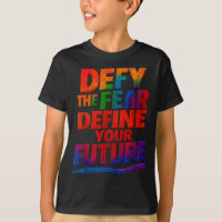 Desafie o Medo Defina Seu Futuro Citação Motivacio