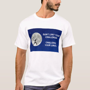 Camiseta Desafie seus limites de citação motivacional T-Shi