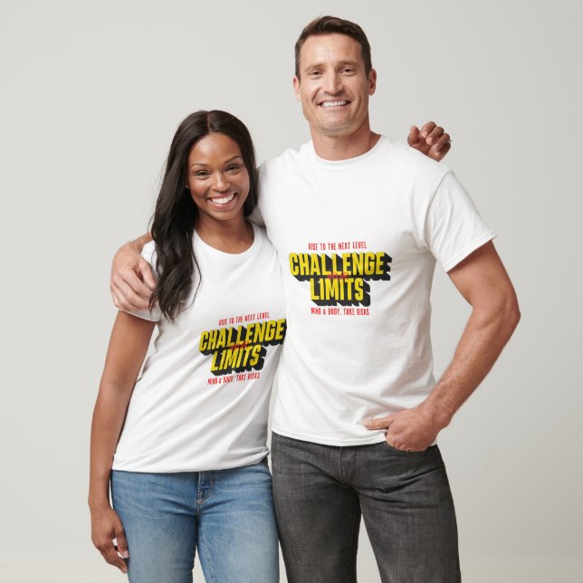 Camiseta Desafie seus limites para o próximo nível de inspi (Unissex)