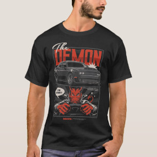 Camiseta Desafier Demon Automotive Car Illustration