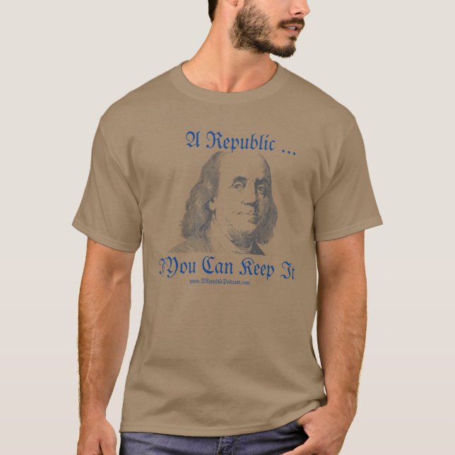 Camiseta Desafio de Ben Franklin - Camiseta-guiadora (Frente)