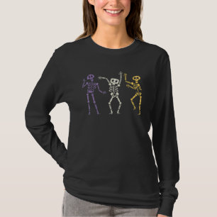 Camiseta Desafio de Dança dos Esqueletos Dançantes Menina M