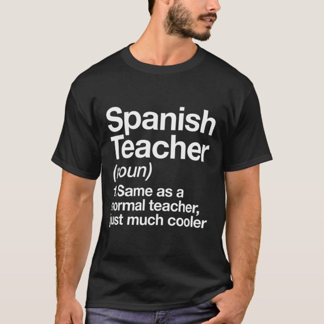Camiseta Desafio De Definição De Professores Espanhol De By (Frente)