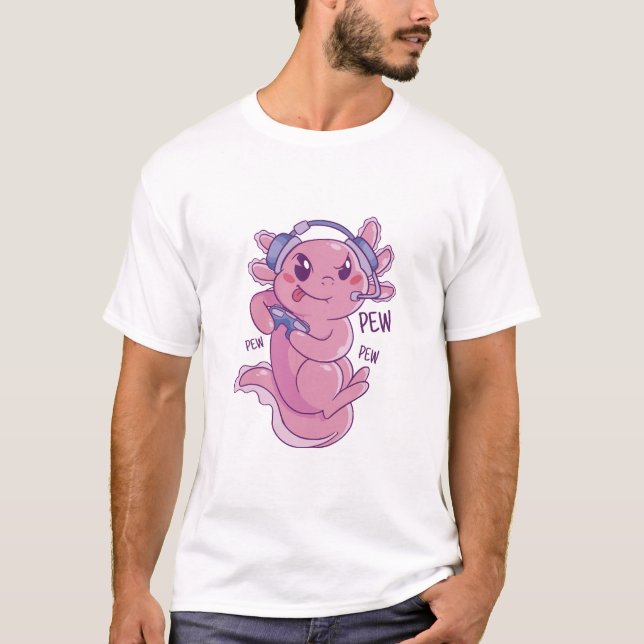 Camiseta Desafio de Jogo do Axolote Explosão (Frente)