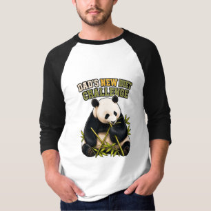 Camiseta Desafio de Nova Dieta do Papai Panda Engraçado