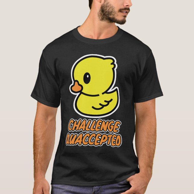 Camiseta Desafio de pato de borracha aceite (Frente)