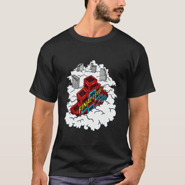 Camiseta Desafio de taxa de nível final (Frente)