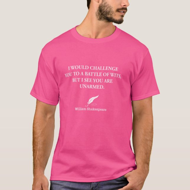 Camiseta Desafio-O A Uma Batalha De Sábios Que Você É (Frente)
