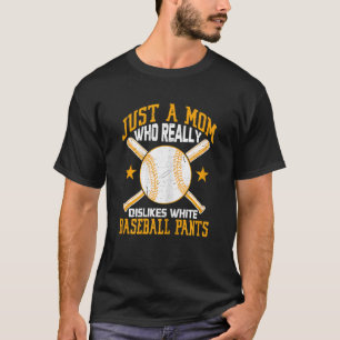 Camiseta Desagrada às Mulheres Calças de Beisebol Brancas M