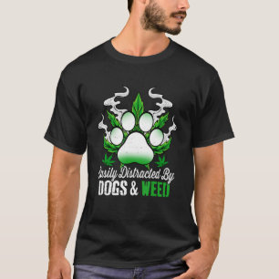 Camiseta Desalojados Facilmente Por Cães Com Febre Mulheres