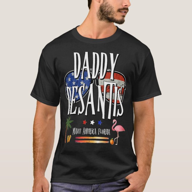 Camiseta DeSantis 2024 Pai DeSantis Make America Florida (Frente)