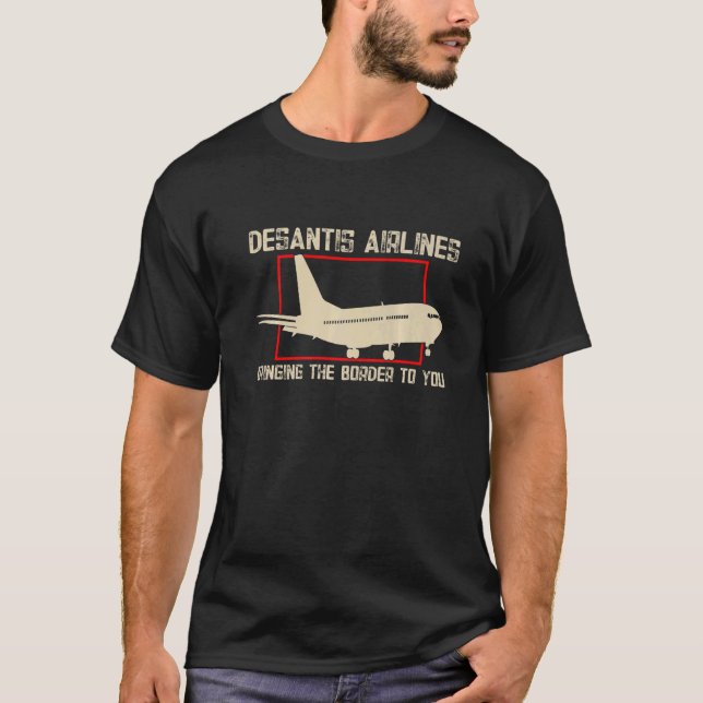 Camiseta DeSantis Airlines Blue Premium (Frente)