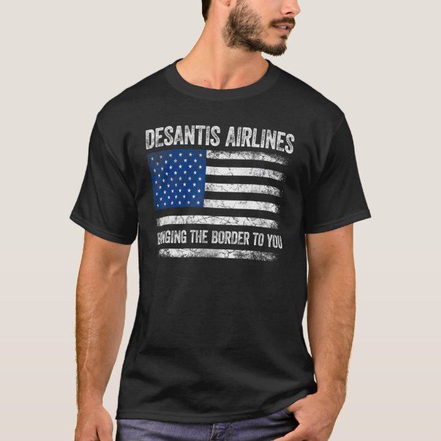 Camiseta DeSantis Airlines Florida EUA DeSantis Airlines (Frente)