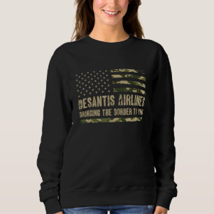 Camiseta DeSantis Airlines trazendo a fronteira para você E