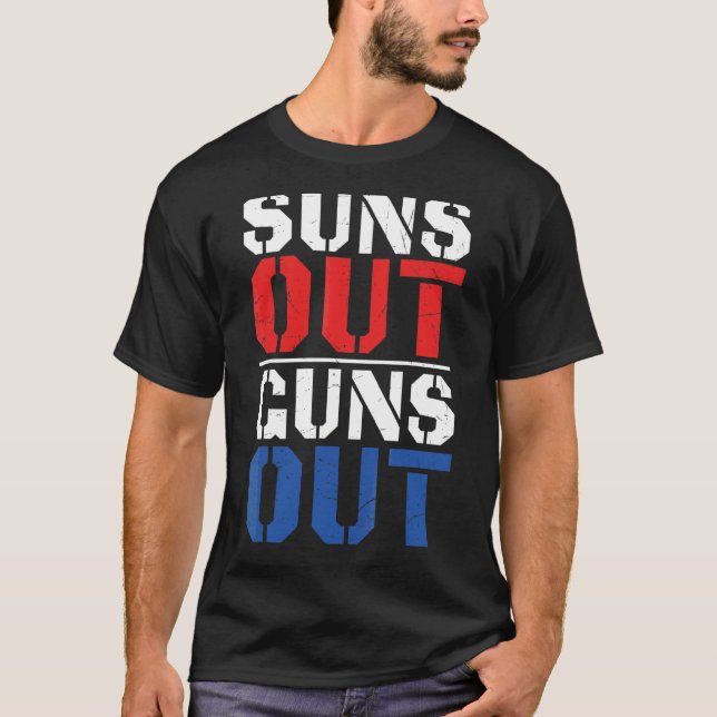 Camiseta Desaparece Armas Do Quarto De Julho (Frente)