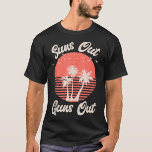 Camiseta Desaparece Armas Homens Mulheres Férias de Verão d