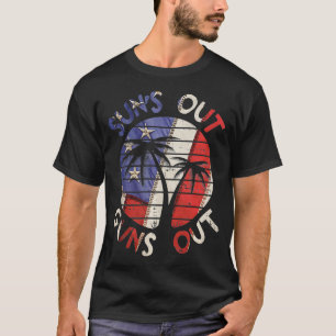Camiseta Desaparece Armas Palm Beach Retro 80s Férias de Ve